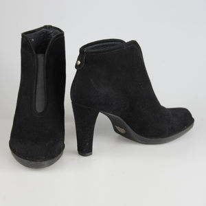 New Stuart Weitzman Suede Ankle Heel Boots